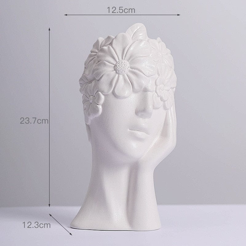 Vase en Céramique "Couronne de Fleurs"
