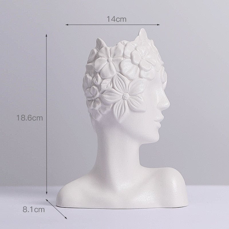 Vase en Céramique "Couronne de Fleurs"