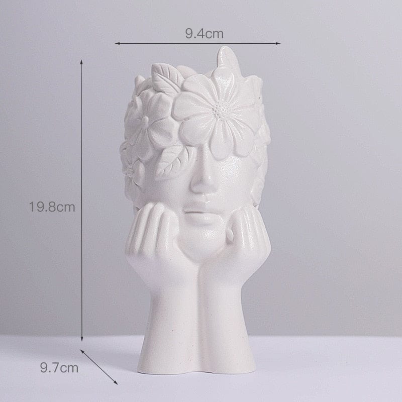 Vase en Céramique "Couronne de Fleurs"