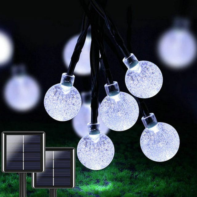 Guirlande Solaire Ampoule Extérieure LED