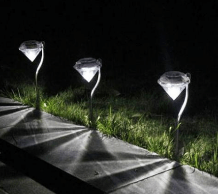 Balises Solaires Diamants ( Lot de 4 Pièces )