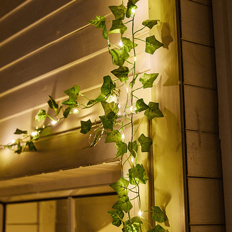 Guirlande Lumineuse Solaire Feuilles de Lierre