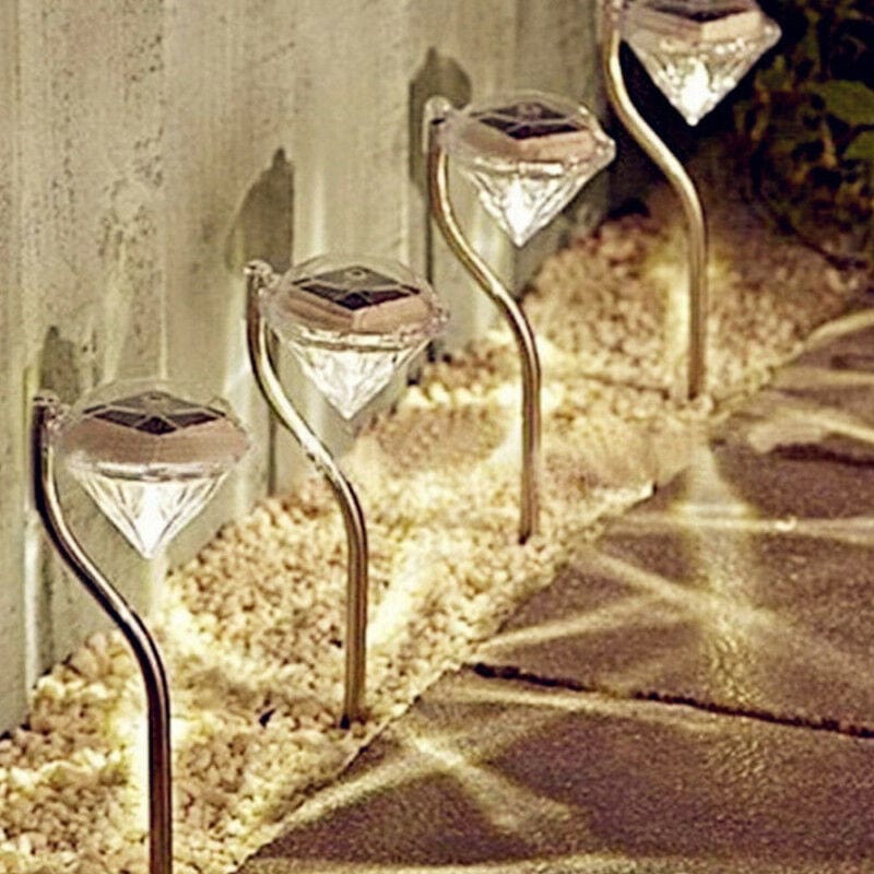 Balises Solaires Diamants ( Lot de 4 Pièces )