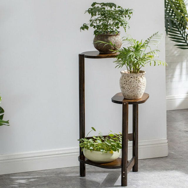 Meuble Porte Plante en Bois Épuré