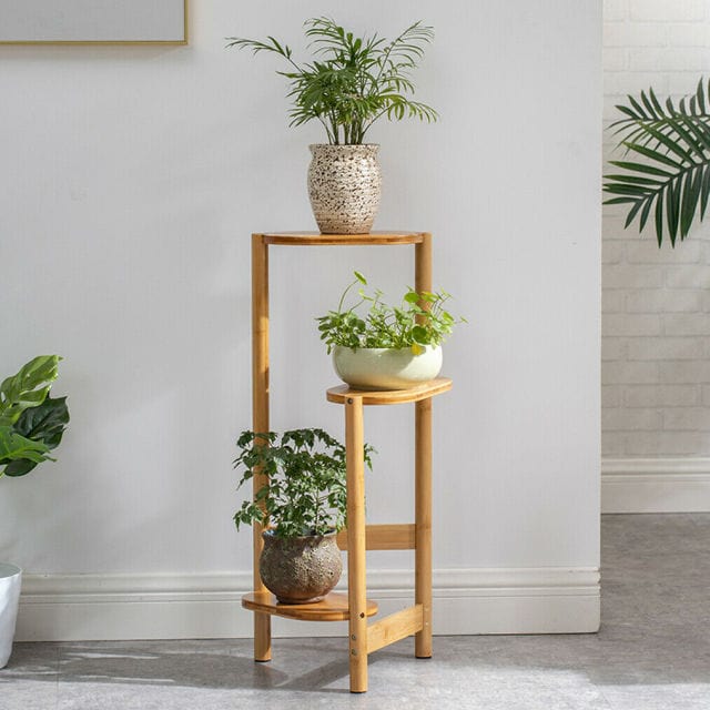 Meuble Porte Plante en Bois Épuré