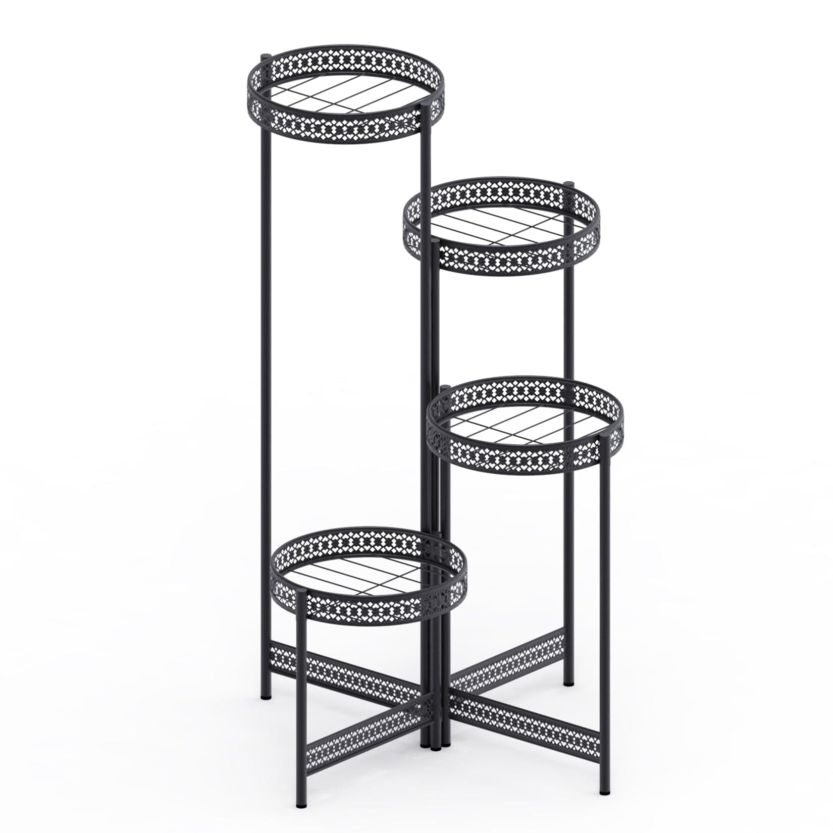Porte Plante Métal Noir