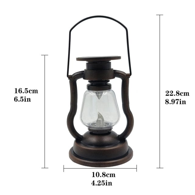 Lanterne Solaire Jardin Style Retro
