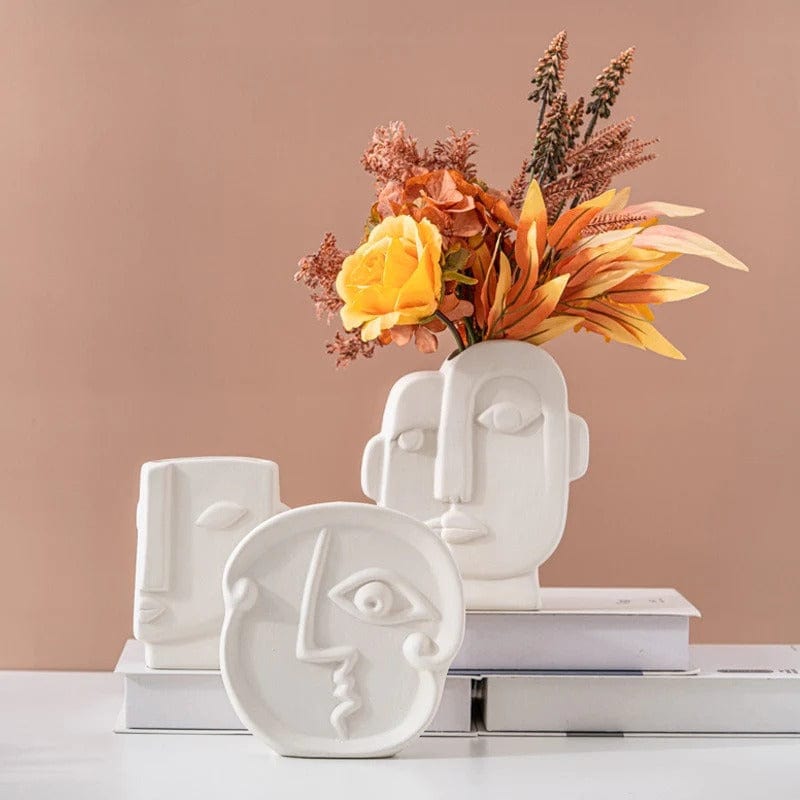 Vase Visage Abstrait