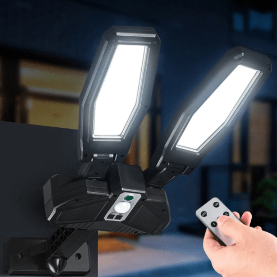 Projecteur Solaire LED Double Sécurisant