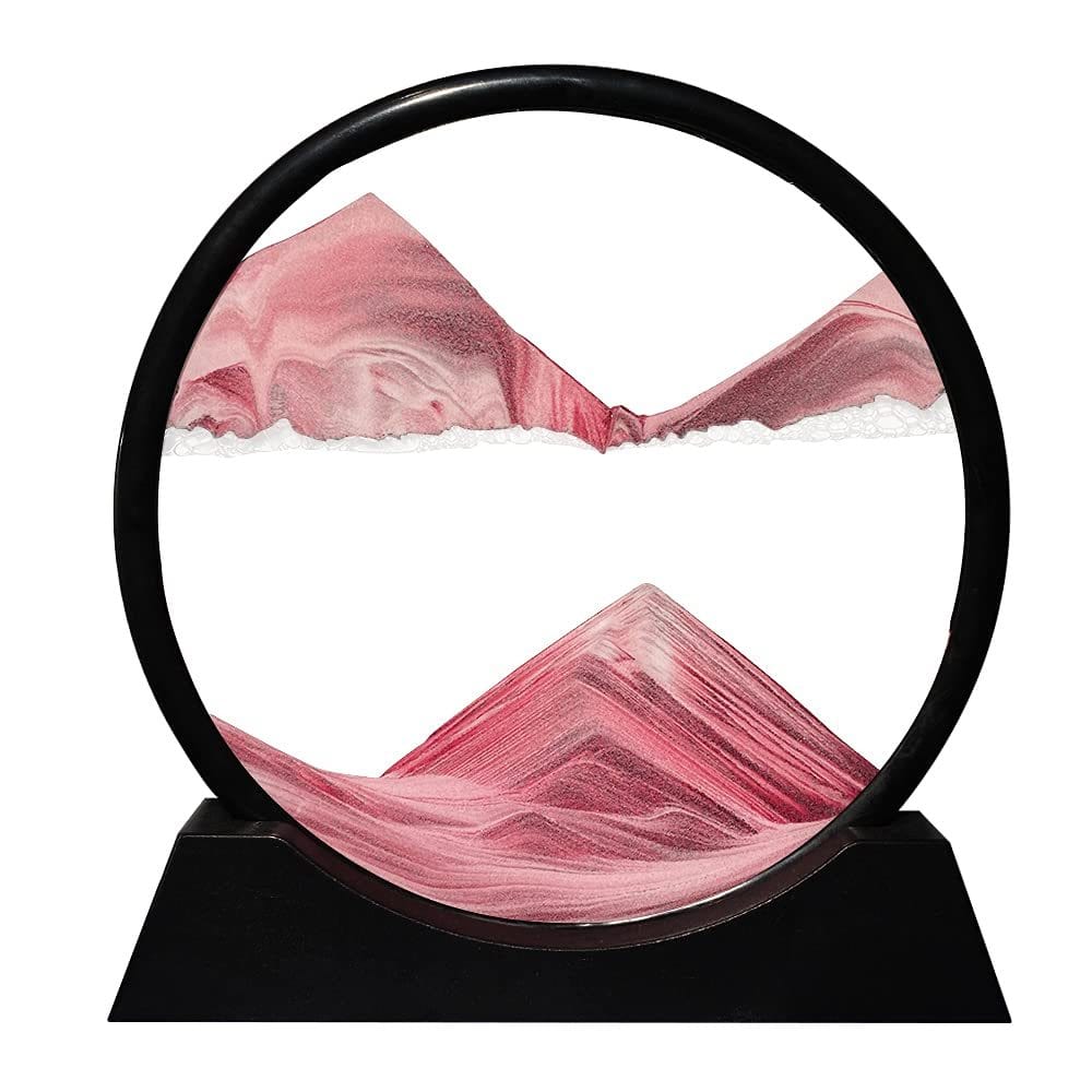 Sablier 3D - Paysage de sable en pleine mer
