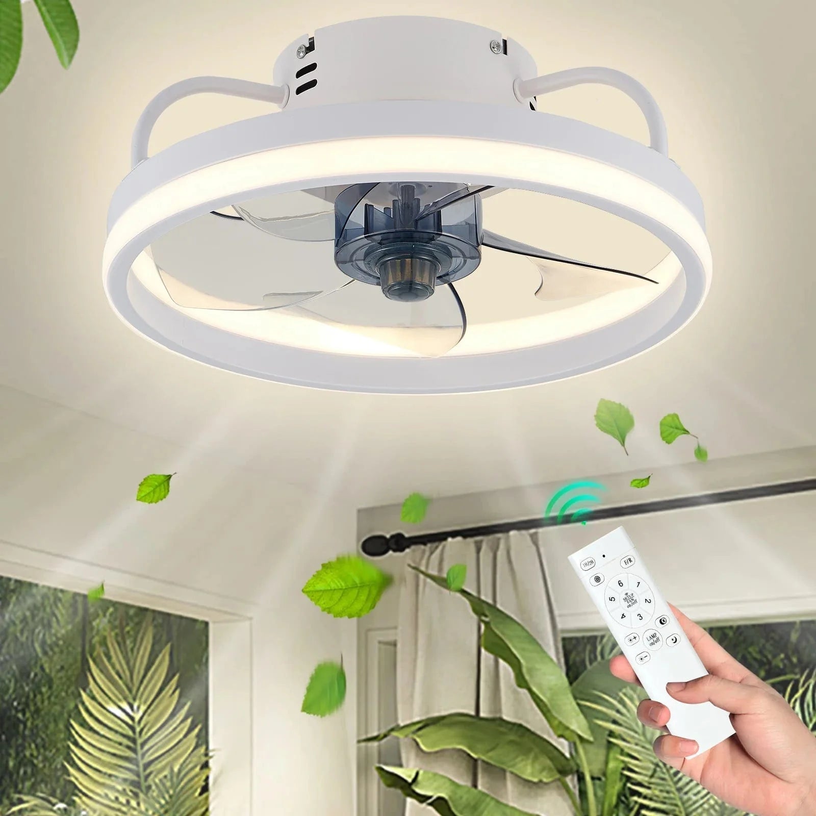 Ventilateur de Plafond avec Lumière Multifonction Premium