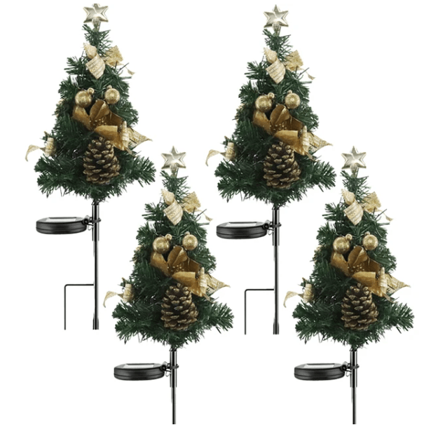 Lampe Solaire Arbres Lumineux de Noël