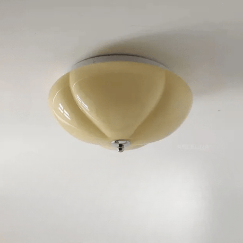 Plafonnier LED Design Rétro Citrouille