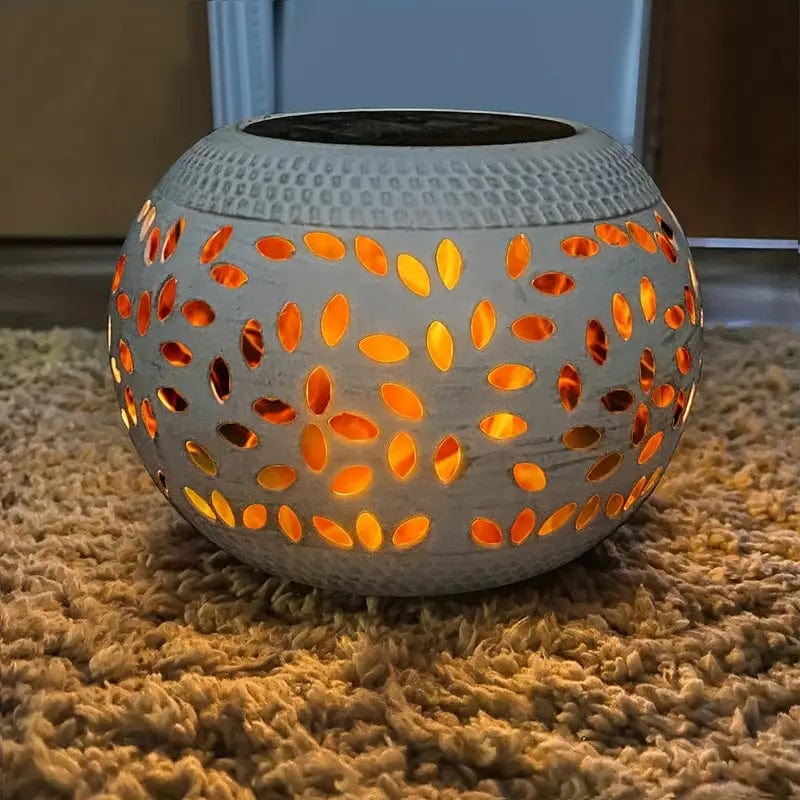 Lanterne Solaire d'Extérieur Effet Flamme Dansante