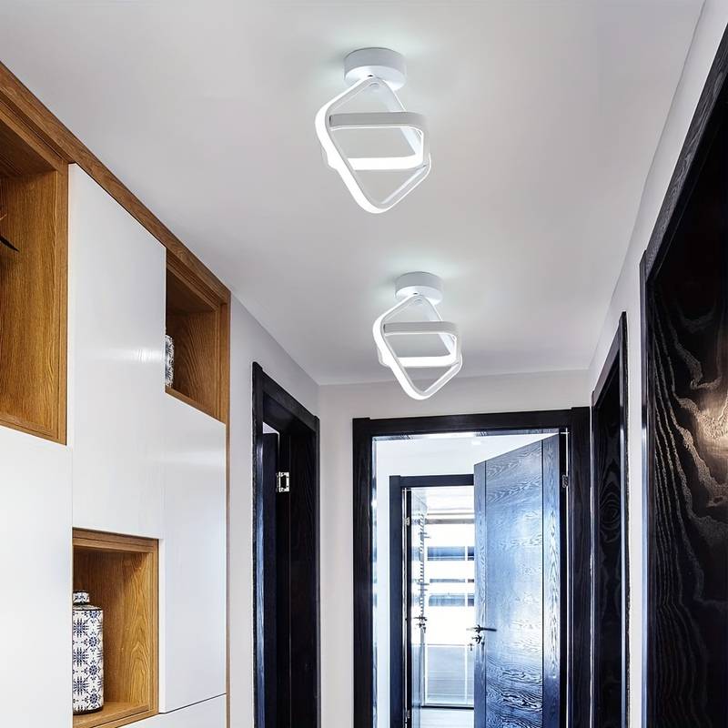 Plafonnier LED Design Artistique Torsadé