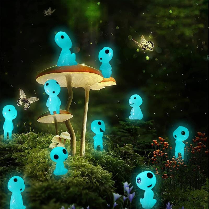 Statuettes Fantastiques Miniatures Phosphorescentes (Lot de 7 + 3 Offertes)
