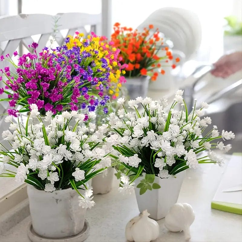Bouquets de Fleurs Artificielles Premium (Lot de 3 + 1 Offert)