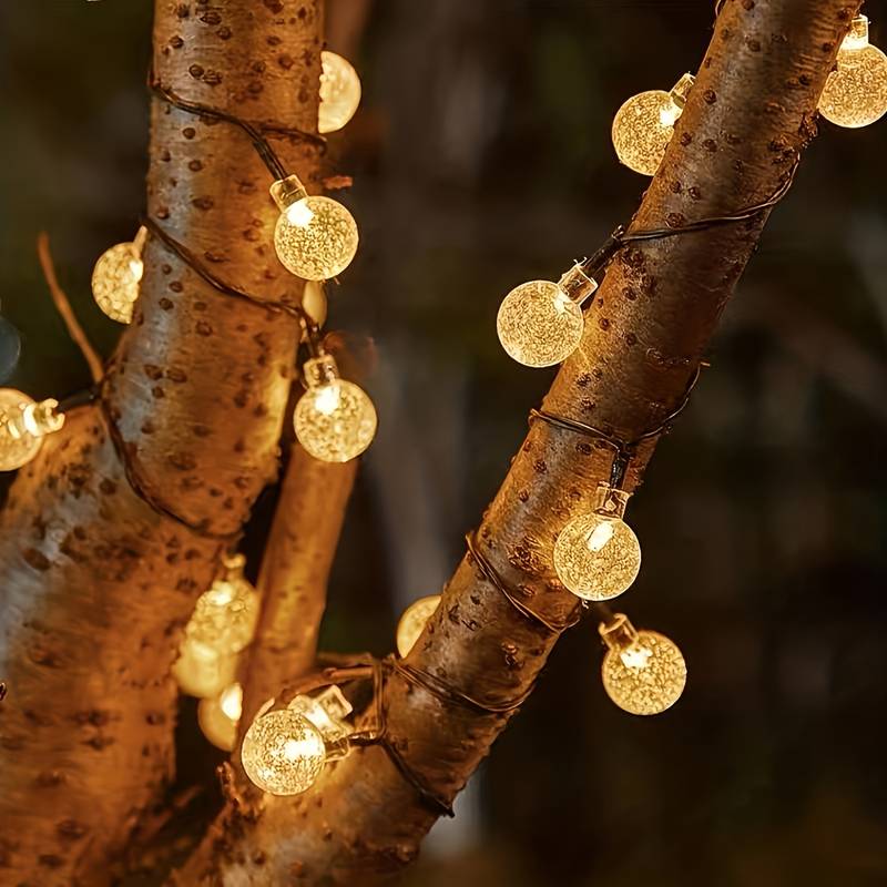 Guirlande Solaire Ampoule Scintillante LED