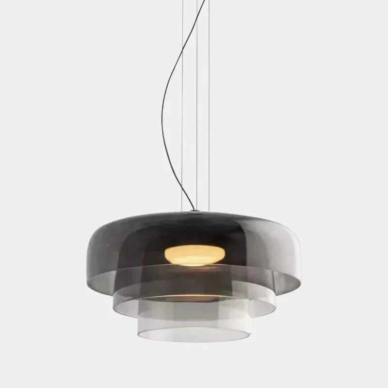 Lustre LED en Verre Coloré Intemporel