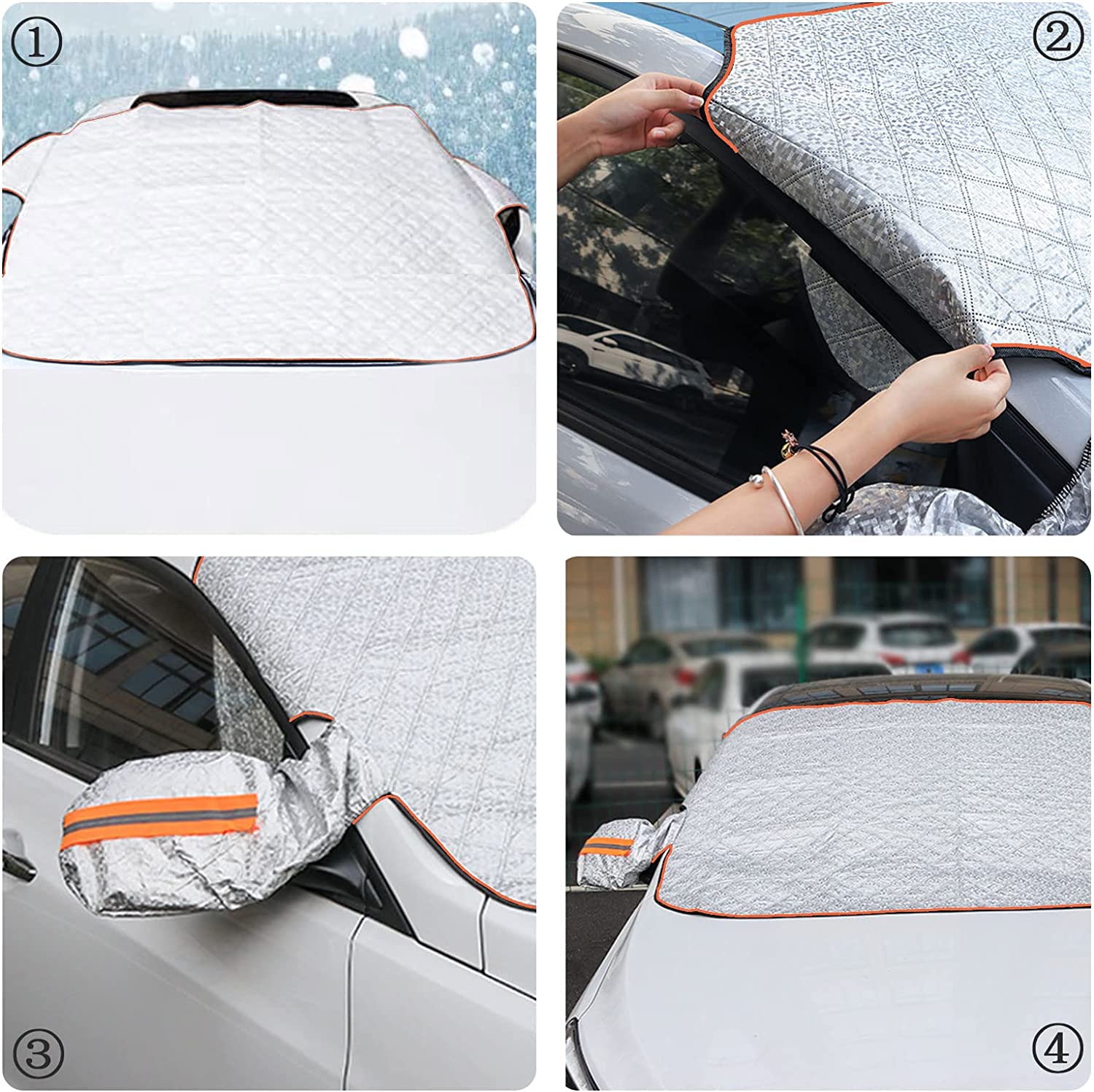 Housse magnétique anti-neige pour voiture