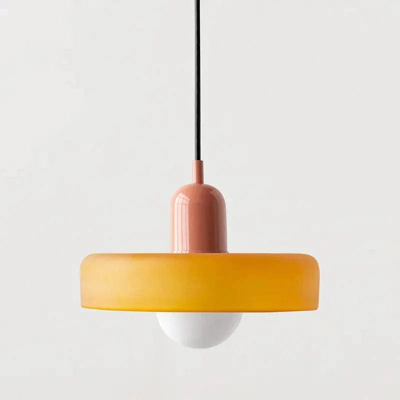 Suspension Luminaire Vintage en Verre Élégante