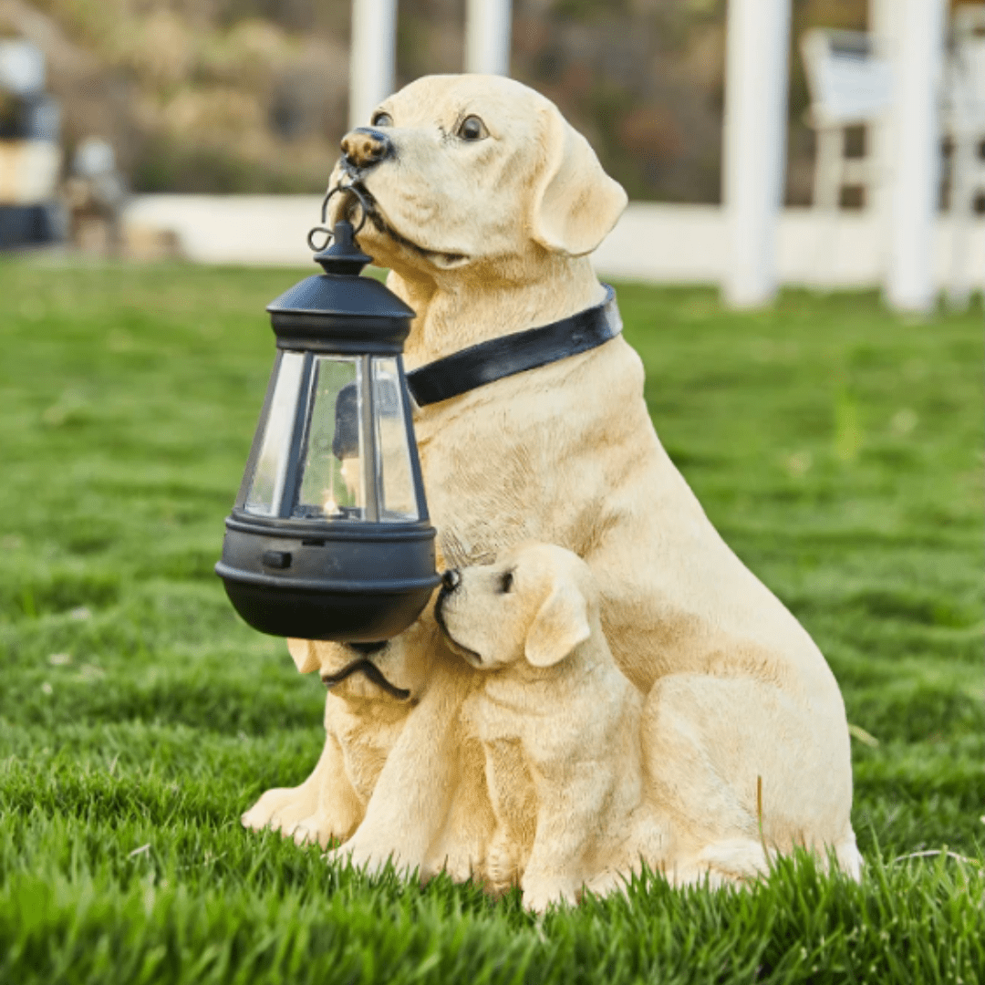 Lanterne Solaire Extérieur à Poser Chien
