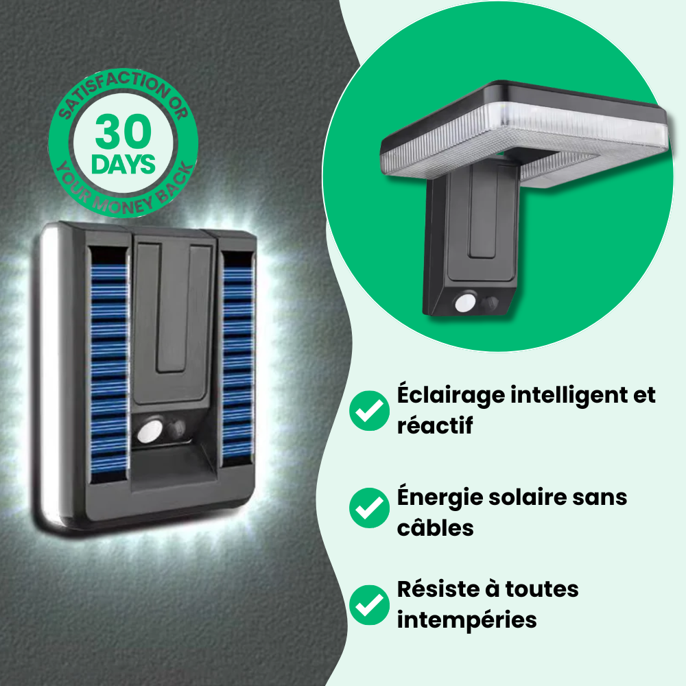 Lampe Extérieure Solaire Détecteur de Mouvement