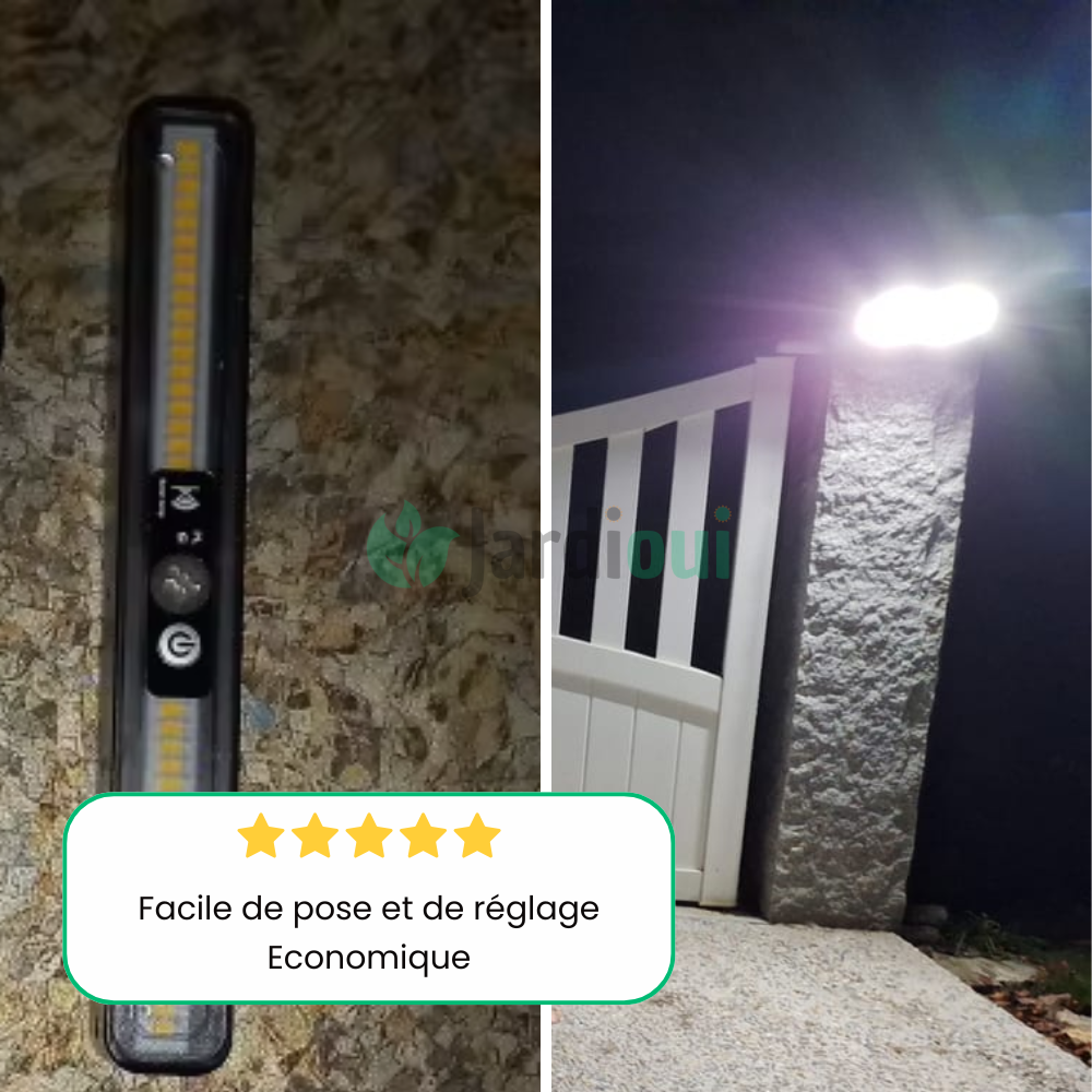 Lampe Solaire Puissante à Détecteur de Mouvements