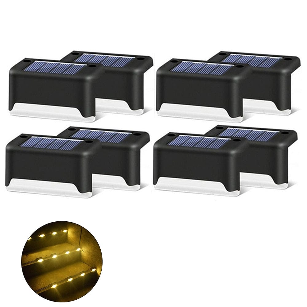 Spots LED Solaires Extérieur Escaliers et Bordures (4 pièces)
