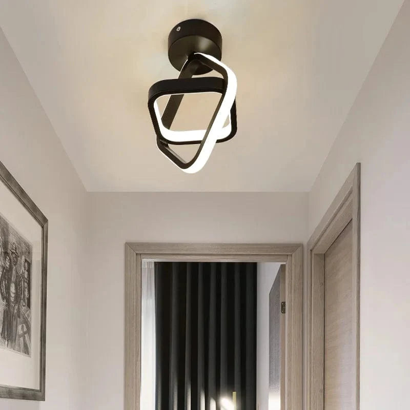 Plafonnier LED Design Artistique Torsadé