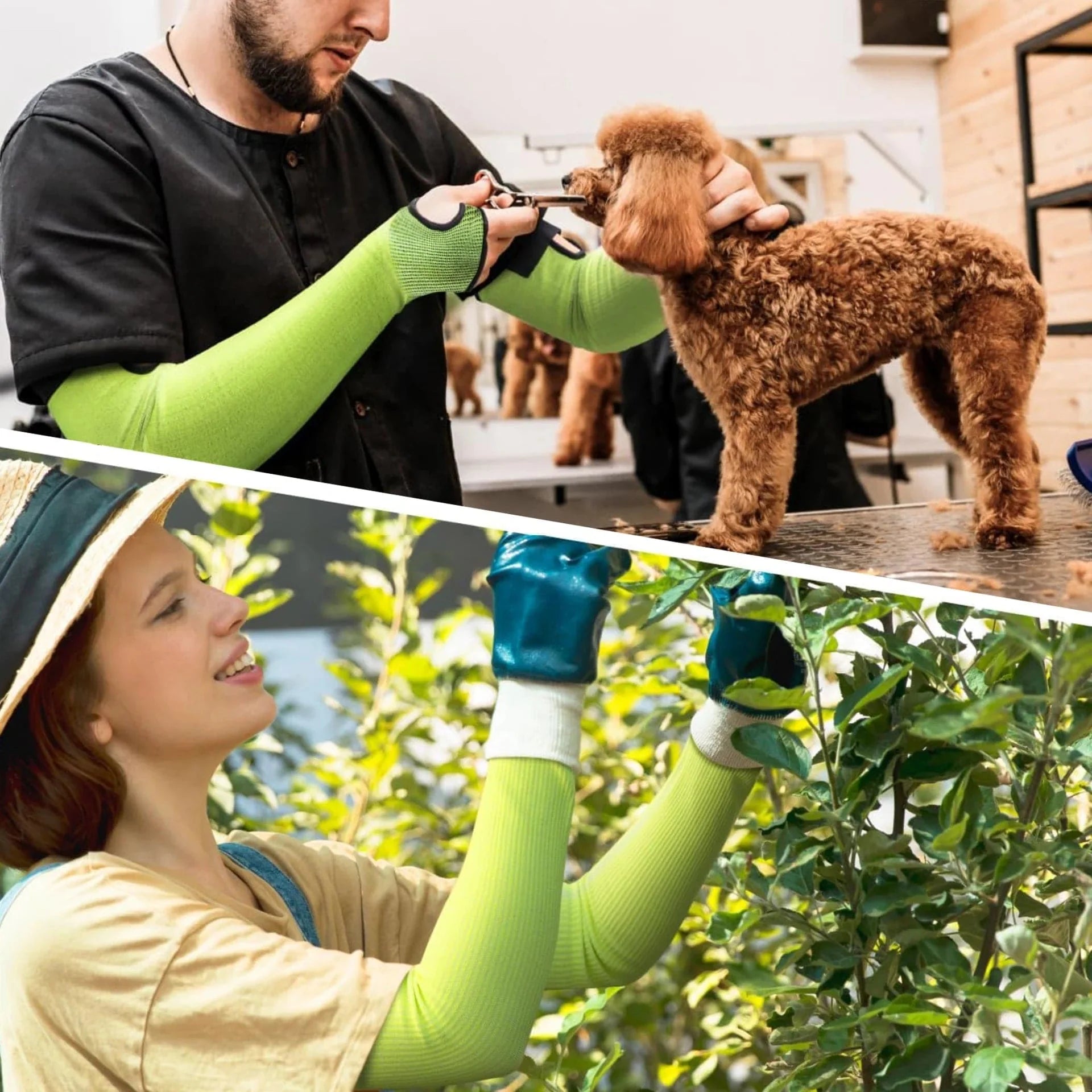 Paire de Manchettes Anticoupure Confortables pour Jardinage