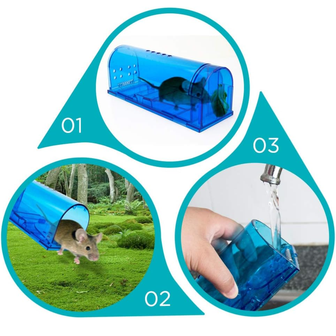 Piège à Souris Sans Cruauté Réutilisable (2PCS)