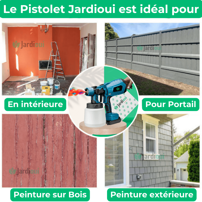 Pistolet à Peinture Électrique Sans Fil Portatif Magique (+Batterie Offerte)
