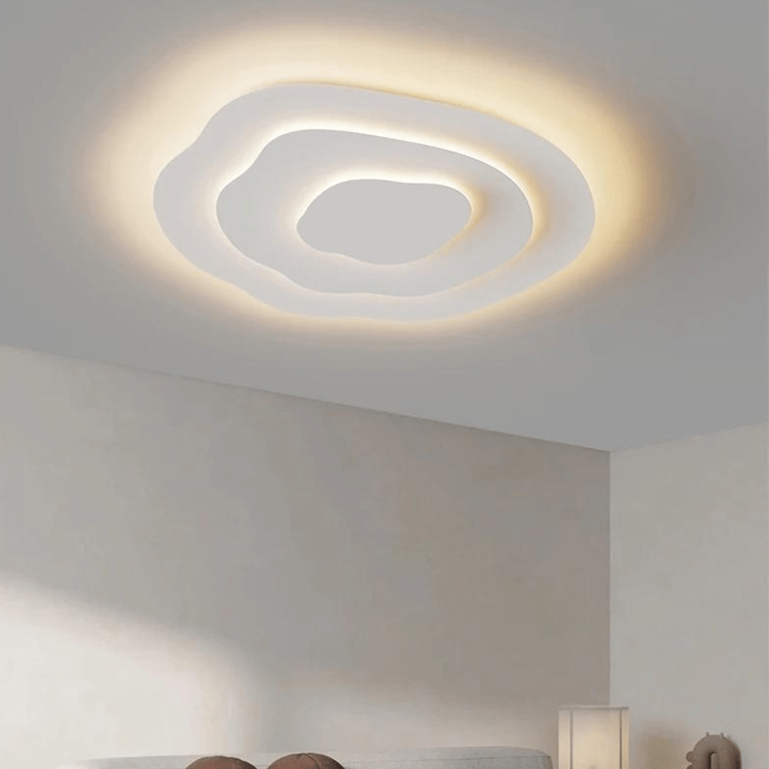 Plafonnier Blanc Spirale Moderne