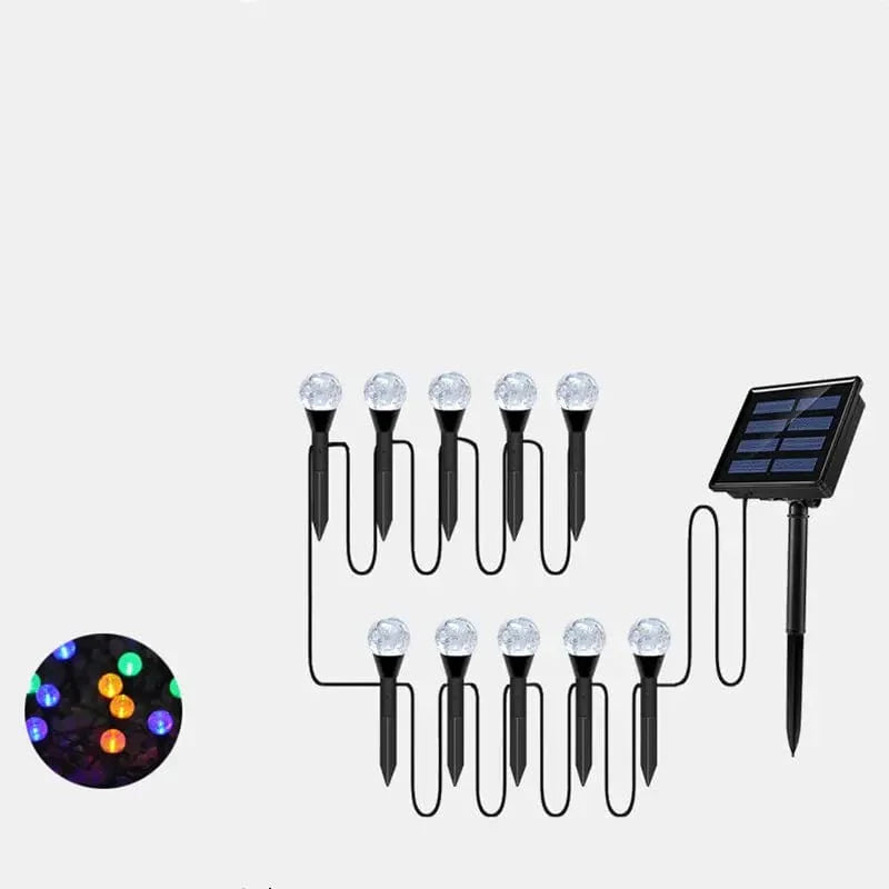Boule Lumineuse Solaire Effet Bulle (Set de 10 Lampes)