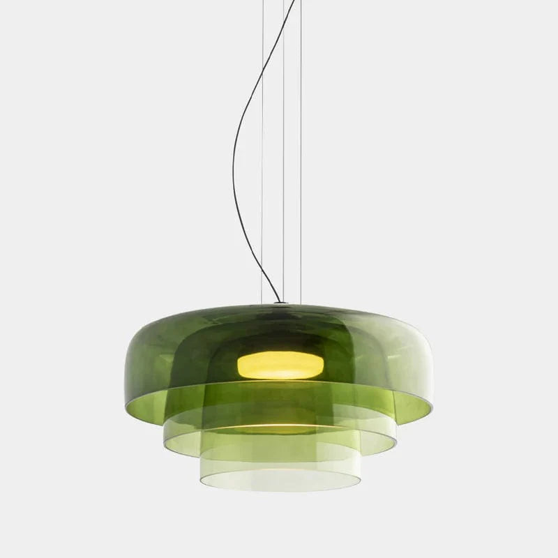 Lustre LED en Verre Coloré Intemporel