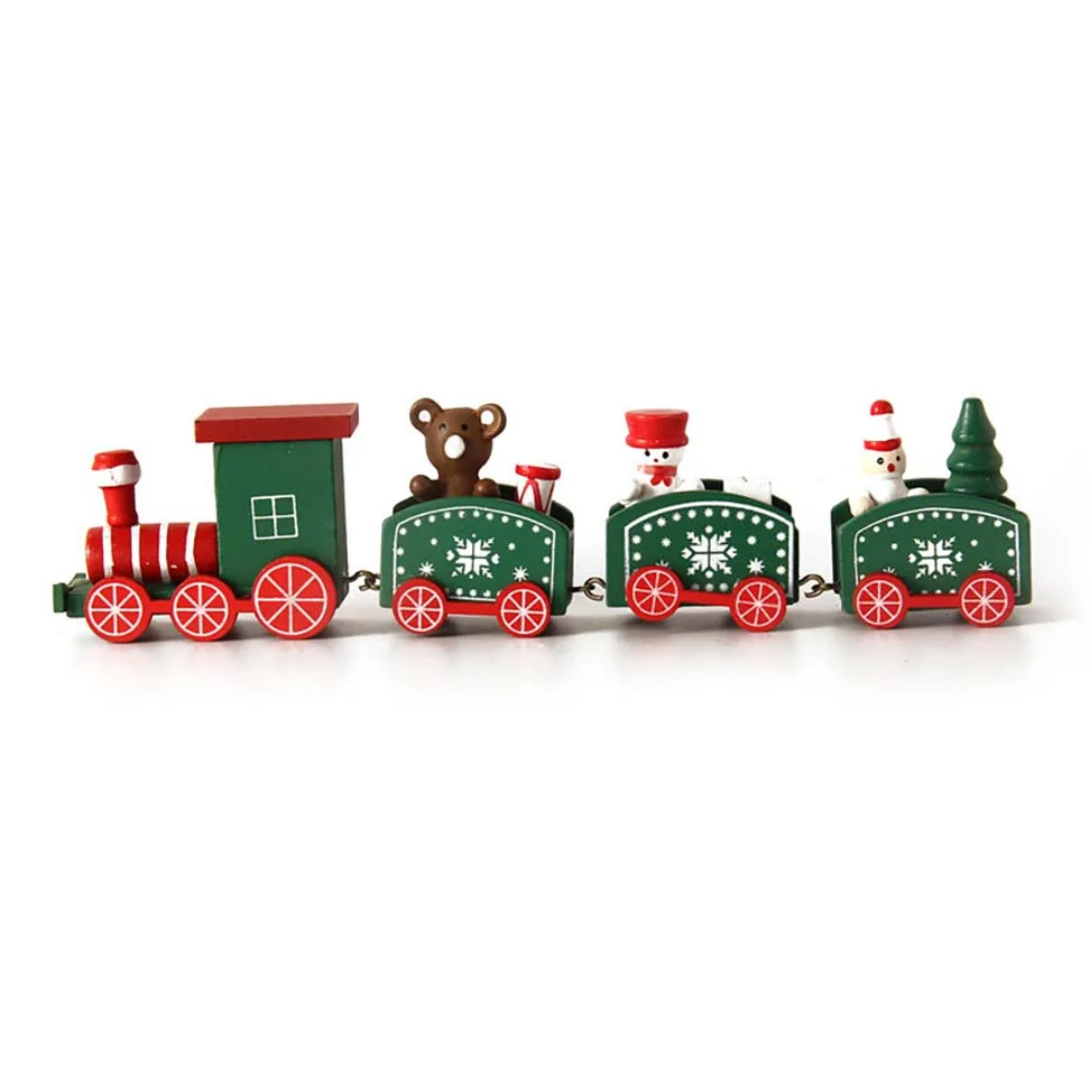 Train de Noël Miniature Coloré